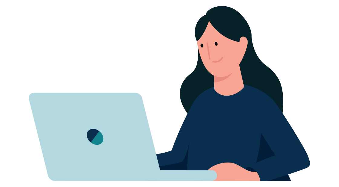 vrouw met laptop