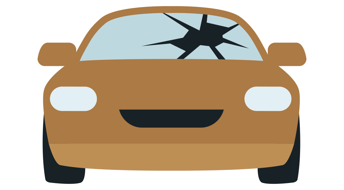 auto met ruitschade