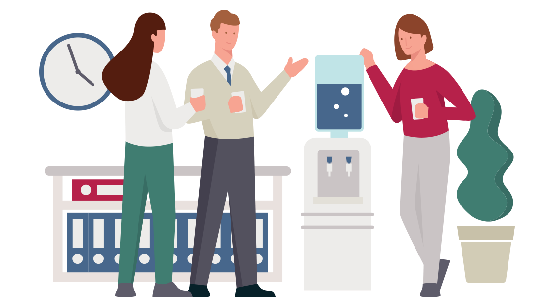 vrouw zit achter haar laptop te bellen met een pen in haar hand